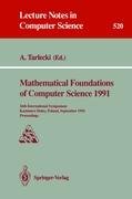 Mathematical Foundations of Computer Science 1991 - Tarlecki Andrzej ...