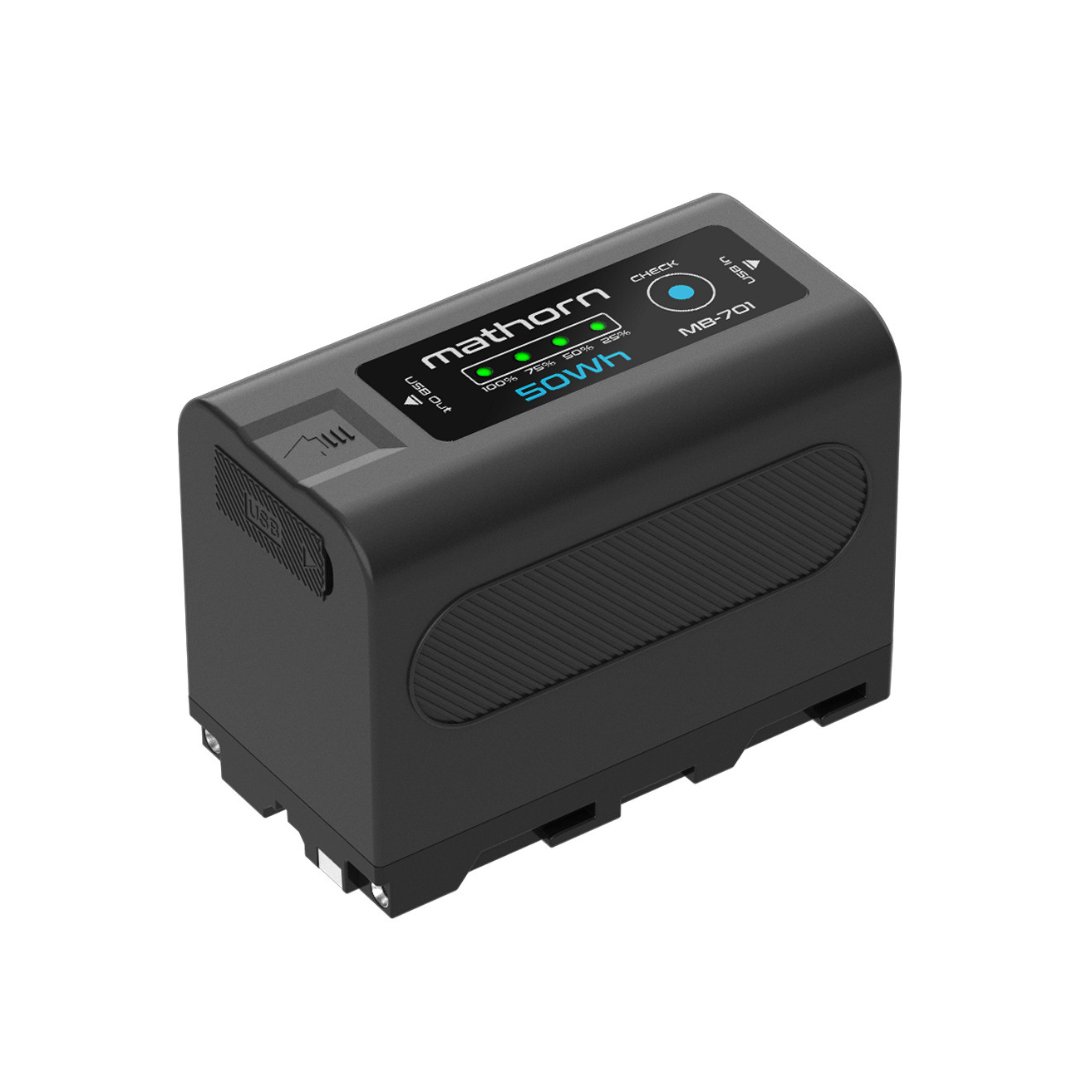 Mathorn MB-701 Kompaktowa bateria typu NP-F z ładowaniem USB-C i ...