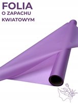 Matowa folia do pakowania o zapachu róży 50cmX9m Liliowy, 7438
