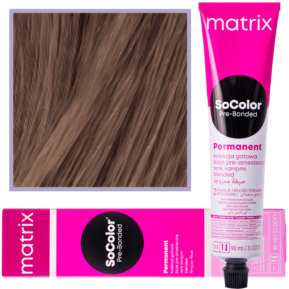 Фото - Фарба для волосся Matrix So Color PreBond trwała, profesjonalna farba do włosów kolor 8P Jas 