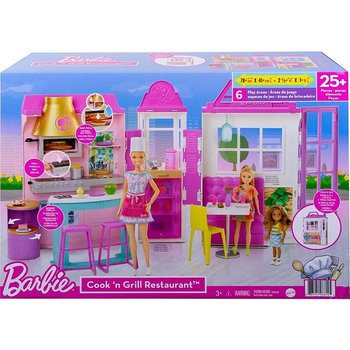 Mattel, Barbie, zestaw mebelków Restauracja - Mattel