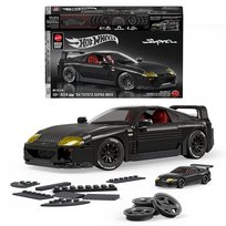 Mattel Brick Shop, Klocki Hot Wheels Elite Series ’94 Toyota Supra, Samochód do zbudowania, dla dzieci 10+ i kolekcjonerów JKG40 Mattel