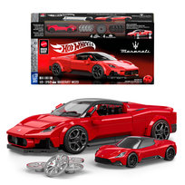 Mattel Brick Shop, Klocki Hot Wheels Maserati MC20, Samochód Zestaw 10+ JFR90