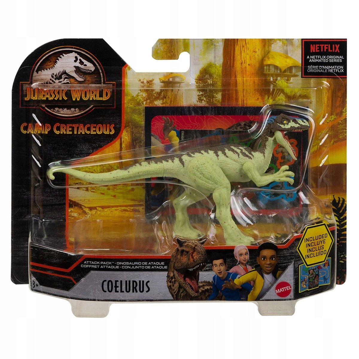 Zdjęcia - Figurka / zabawka transformująca Mattel , Figurka kolekcjonerska, Jurassic World, Atakujący Celur 