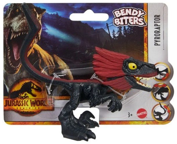 Zdjęcia - Figurka / zabawka transformująca Mattel Jurassic World Bendy Biters Pyroraptor 