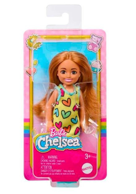 Фото - Лялька Barbie Mattel, Lalka  Chelsea Sukienka w serca 