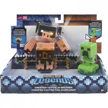 Mattel, Minecraft Legends, Zestaw Figurek Creeper Vs Piglin - Mattel