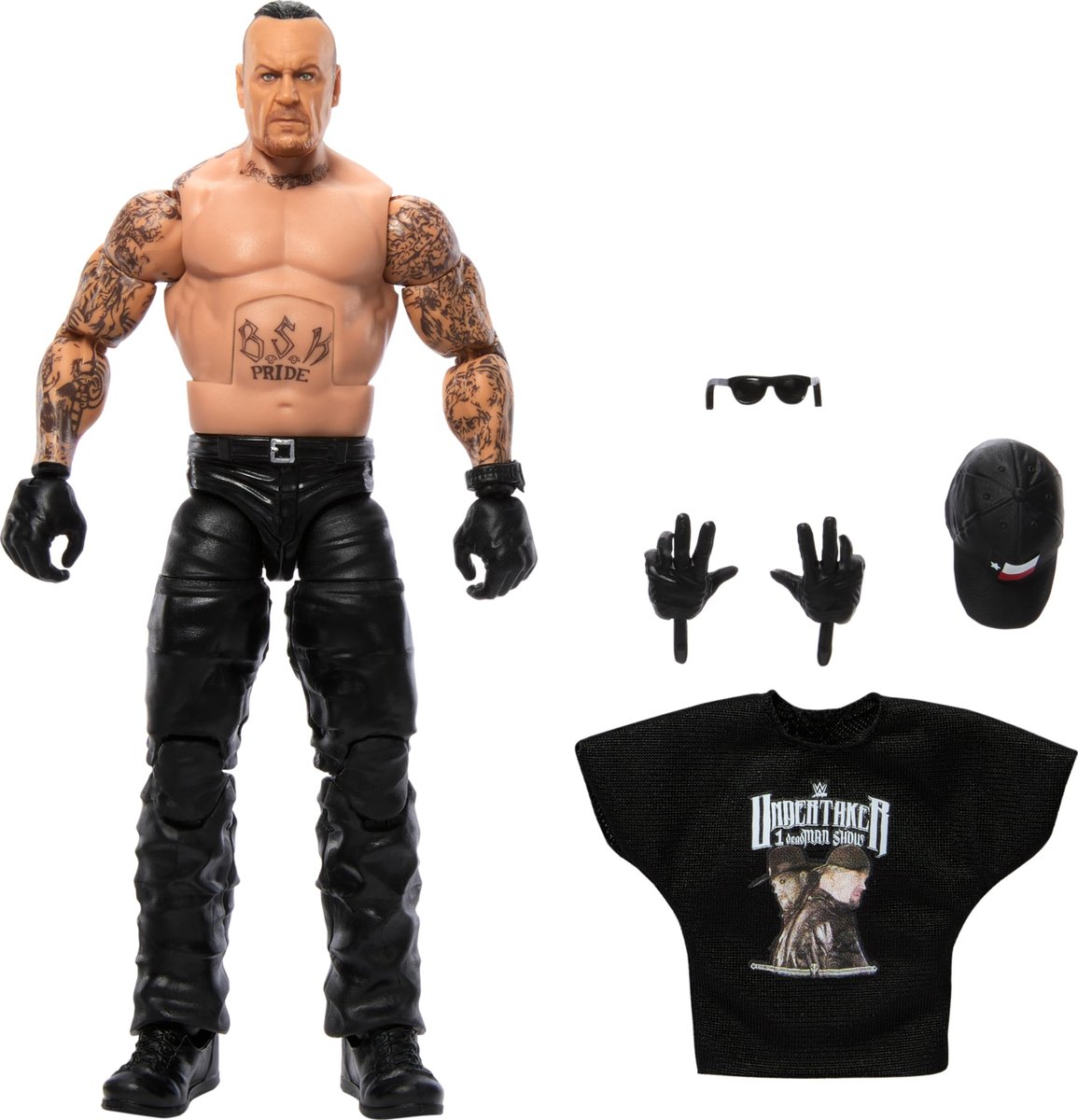 Figurines WWE Kane Et Undertaker – Elite, Avec Accessoires, Mattel 2013