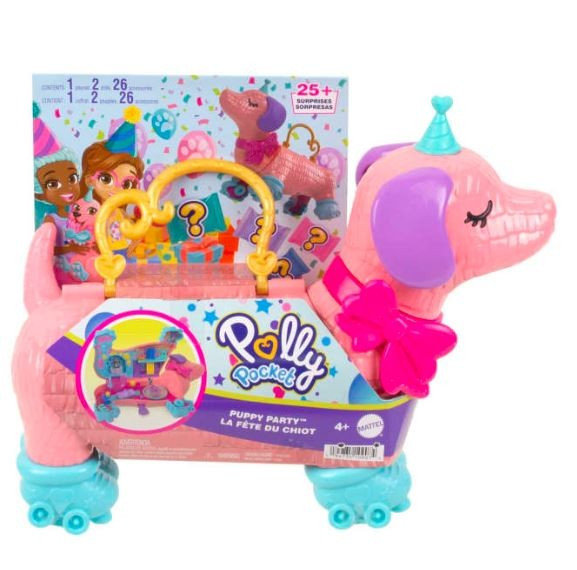 Фото - Лялька Mattel , Zestaw Polly Pocket Imprezka Pieska 