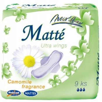 Mattes, Podpaski Ultra Wings Camomile, 9szt. - Mattes