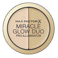 Max Factor, Miracle Glow Duo, rozświetlający korektor do twarzy 10 Light, 11 g