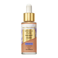 Max Factor Miracle Pure 2 w 1 Skin Reset pielęgnujący podkład z serum o wegańskiej formule, wzbogacony o niacynamid i bisabolol nr 60-80 Light to Medium, 30 ml Max Factor