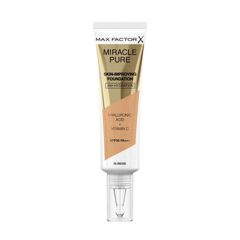 Max Factor Miracle Pure - rozświetlający podkład odżywczy 55 Beige, 30ml - Max Factor