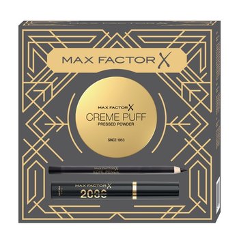 Max Factor Zestaw prasowany puder do twarzy 14g + pogrubiający tusz do rzęs 9ml + kredka do oczu 4g - Max Factor