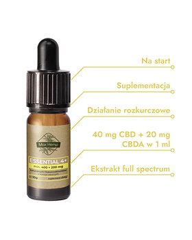 Max Hemp Essential 4+ – Cbd 4% + Cbda 2% - Max Hemp