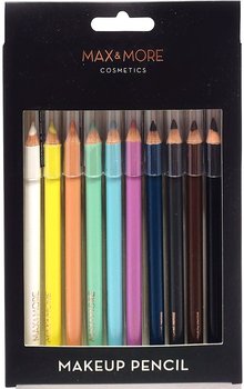 Max & More, Kredki Do Makijażu, 10 Kolorów - Max & More