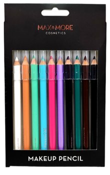 Max & More, Kredki Do Makijażu, 10 Kolorów - Max & More
