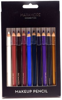 Max & More, Kredki do makijażu, 10 szt. - Max & More