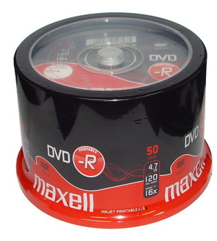 MAXELL DVD-R x16 4,7GB PRINT FF cake-50 275701.40.TW - Maxell