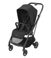 Maxi-Cosi, Wózek spacerowy, kompaktowy Leona, Essential Black, Czarny (0-22 kg)