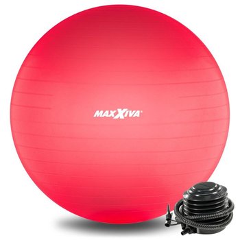 MAXXIVA Piłka gimnastyczna Ø 75 cm z pompką, czerwona - Maxxiva®