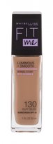 Maybelline, Fit Me! Liquid Foundation, Kremowy podkład do twarzy 130 Buff Beige SPF 18, 30 ml