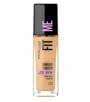 Maybelline, Fit Me Luminous + Smooth Foundation, Rozświetlający podkład do twarzy 220 Natural Beige, 30 ml