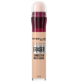 Maybelline, Instant Anti-Age Eraser Concealer, Korektor do twarzy z gąbeczką 115 Warm Light, 6.8 ml - Maybelline