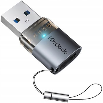 MCDODO ADAPTER PRZEJŚCIÓWKA USB-A 3.0 DO USB-C NA USB TYP C 3A 5GB OTG LED - Mcdodo