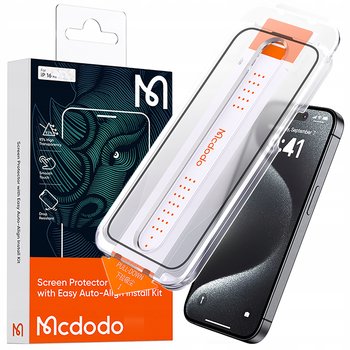 MCDODO EZ PASTE SZKŁO HARTOWANE MOCNA SZYBKA DO ETUI DO IPHONE 16 - Mcdodo