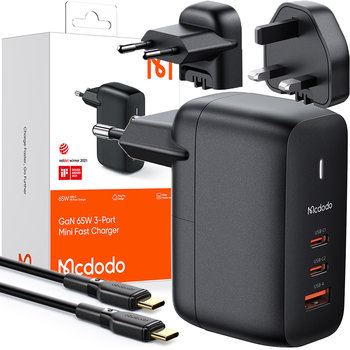 Mcdodo Gan 3.0 Szybka Ładowarka  Uniwersalna Usb-C Pd Usb-A 65W Ch-8442 - Mcdodo