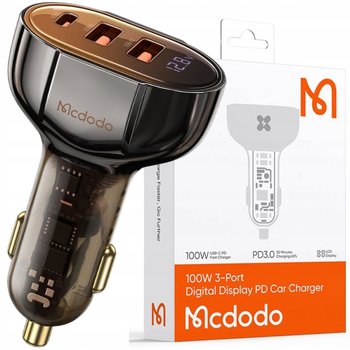 Mcdodo Ładowarka Samochodowa Usb/Usb-C Pd 100W Lcd - Mcdodo