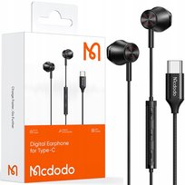 MCDODO SŁUCHAWKI PRZEWODOWE USB-C Z MIKROFONEM DOUSZNE Z DAC DO TELEFONU Mcdodo