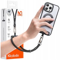 Mcdodo Smycz Do Telefonu Na Rękę Wkładka Uniwersalna Mocna Gruba Czarna 6Mm Mcdodo