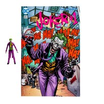 McFarlane Zabawki, DC Page Punchers, 8 cm DC Comic Rebirth Joker figurka z 5 punktami artykulacji, kolekcjonerska figurka DC z komiksem postaci - wiek 12 +