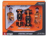 McLaren MCL38 Norris Piastri ZESTAW BOLIDÓW F1 1:43 BBURAGO 18-38109