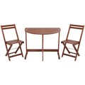 Meble BALKONOWE tarasowe drewniane zestaw mebli stół + krzesła - Vilde