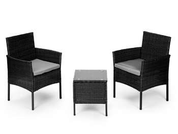 Meble ogrodowe zestaw kawowy stół krzesła 2x fotel - Modernhome