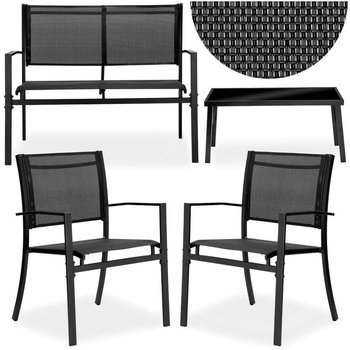 Meble Ogrodowe Zestaw Mebli Sofa Stolik Fotele Na Balkon Ogród Taras Metal - eHokery