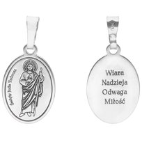 Medalik srebrny Ag 925 rodowany Święty Juda Tadeusz MDC025R Asimex Plus