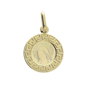 Medalik złoty z wizerunkiem Matki Boskiej Fatimskiej nr 204-AS38-40 próba 585 - Sezam