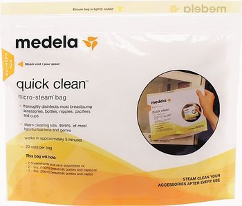 Medela, Torebki do dezynfekcji w mikrofalówce, 5 szt, - Medela