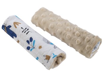 Medi Partners, Ochraniacze na pasy do wózka, Boho animals/Beżowe Minky, 2 szt. - Medi Partners