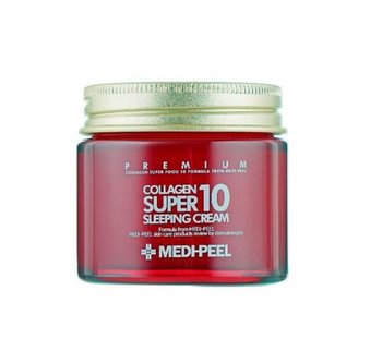 Medi-Peel, Collagen Super10 Sleeping Cream - Przeciwzmarszczkowy Krem do Twarzy na noc z Kolagenem, 70ml - Medi-peel