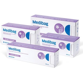 Medibag Torebki do sterylizacji 200 sztuk 57 mm x 70 mm - MEDILAB