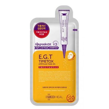 Mediheal, E.G.T Timetox Ampoule Mask EX, przeciwzmarszczkowa maska-ampułka do twarzy, 25 ml - Mediheal