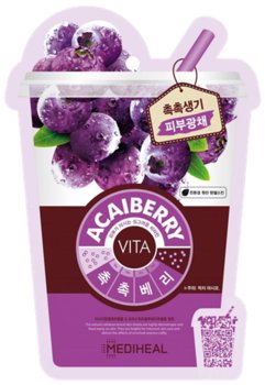 Mediheal, Maska w płachcie do twarzy z Jagodami Acai, 20 ml - Mediheal