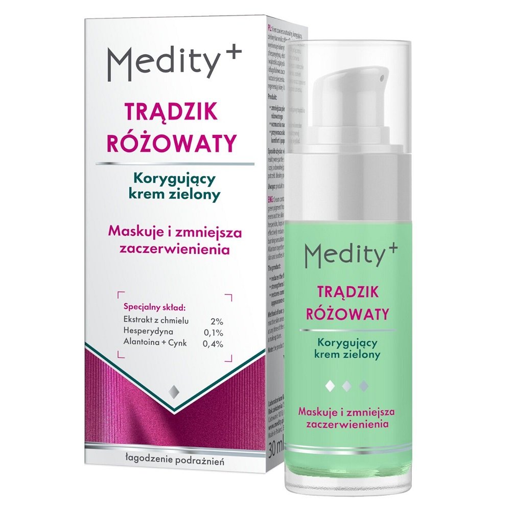 Empik Zielony Medity+ Trądzik Różowaty Korygujący Krem 30Ml