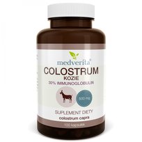 Medverita Colostrum Kozie 500 mg, Suplement diety, 100 kapsułek Medverita