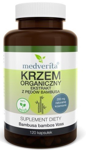 Фото - Вітаміни й мінерали Suplement diety, Medverita Krzem Organiczny 200 mg 120 kapsułek